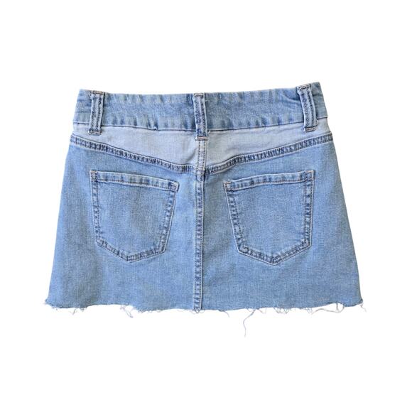 No Boundaries Super High Rise Skirt Women’s Small Denim or Cotton - Picture 3 of 6